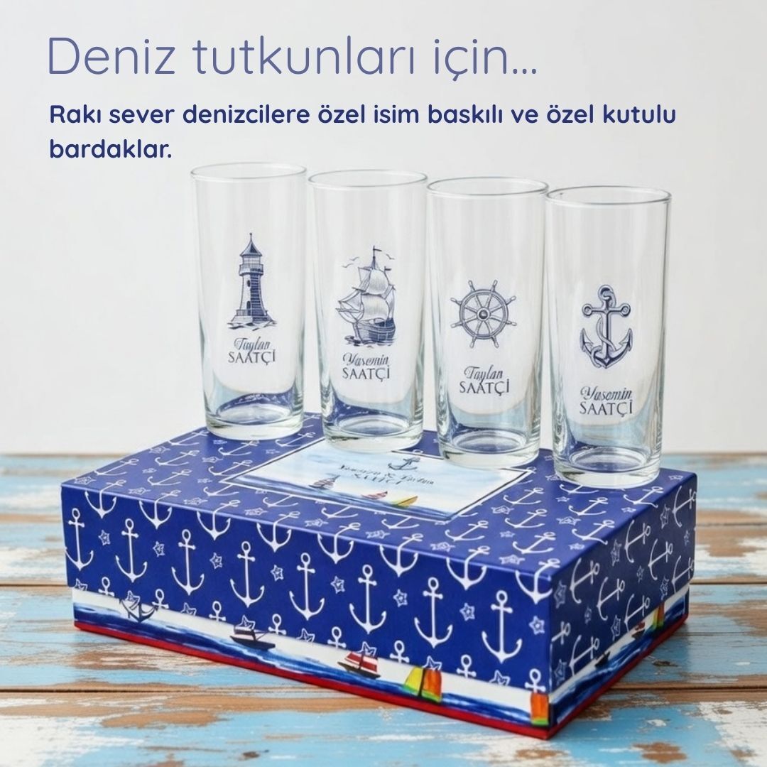 Kişiye Özel Rakı Bardakları