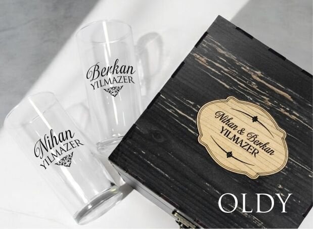 Kişiye Özel Baskılı Rakı Bardakları