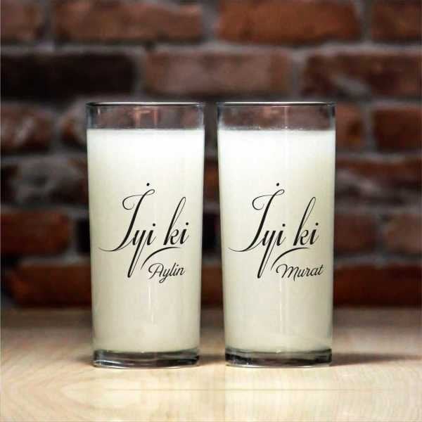 İyi Ki 2'li Rakı Bardağı