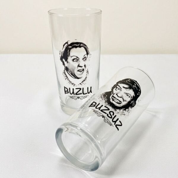 Münir Özkul & Adile Naşit Nostaljik Rakı Bardağı Seti