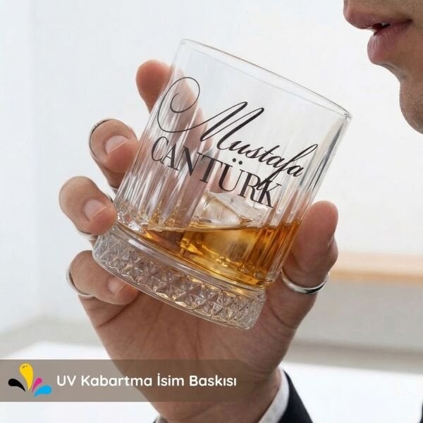 Duppone İsim Baskılı Viski Bardağı | Kişiye Özel Şık Hediye