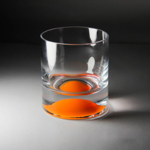 Orange Neon Taban Paşabahçe Viski Bardağı