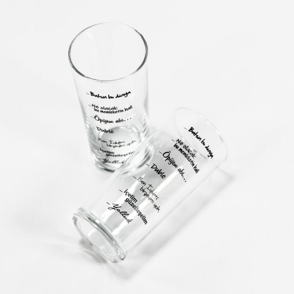 Psikoloji Analizi Sağlayan Rakı Bardakları - İkili Set