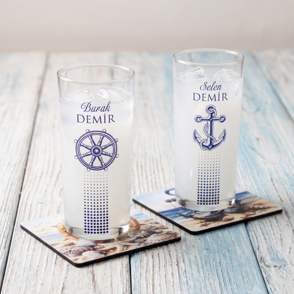 Marine Rakı Bardakları - Denizcilere Özel Hediyelik Set