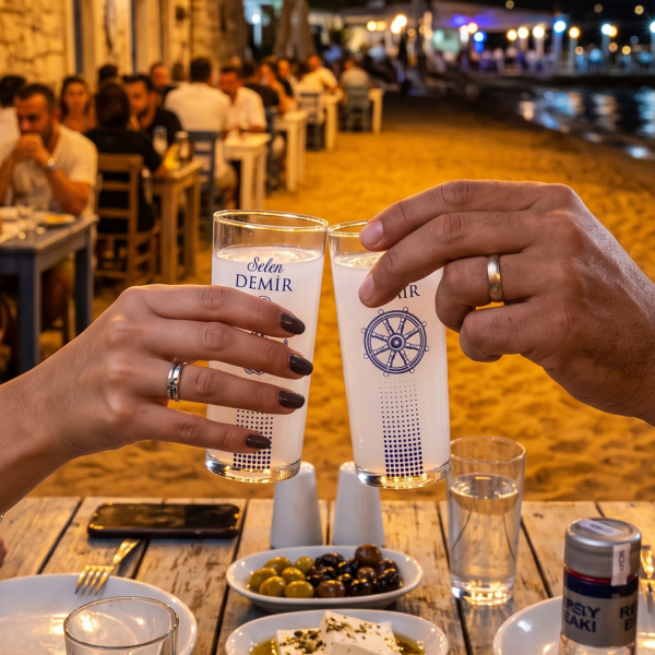 Marine Rakı Bardakları - Denizcilere Özel Hediyelik Set
