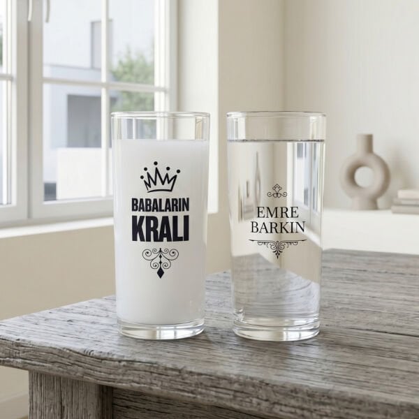 Babaların Kralı İkili Rakı Bardağı Hediyelik Kutulu Set