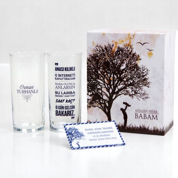 Baba Sözleri İkili Rakı Bardağı