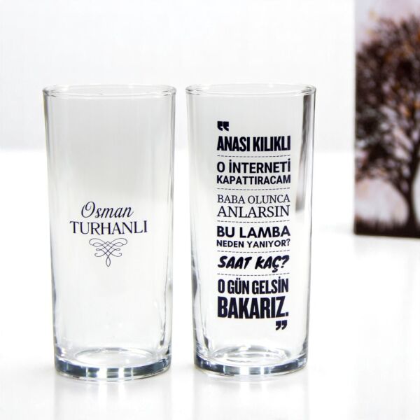 Baba Sözleri İkili Rakı Bardağı