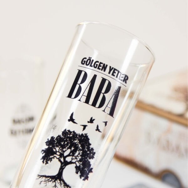 Gölgen Yeter Baba İkili Rakı Bardağı Hediyelik Kutulu Set