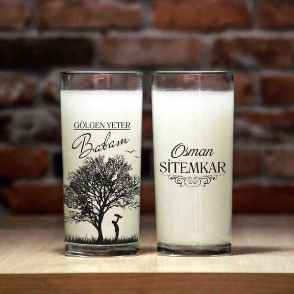 Gölgen Yeter Baba 2'li Rakı Bardağı