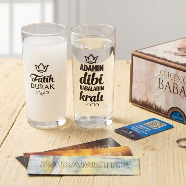 Adamın Dibi Babaların Kralı İkili Rakı Bardağı