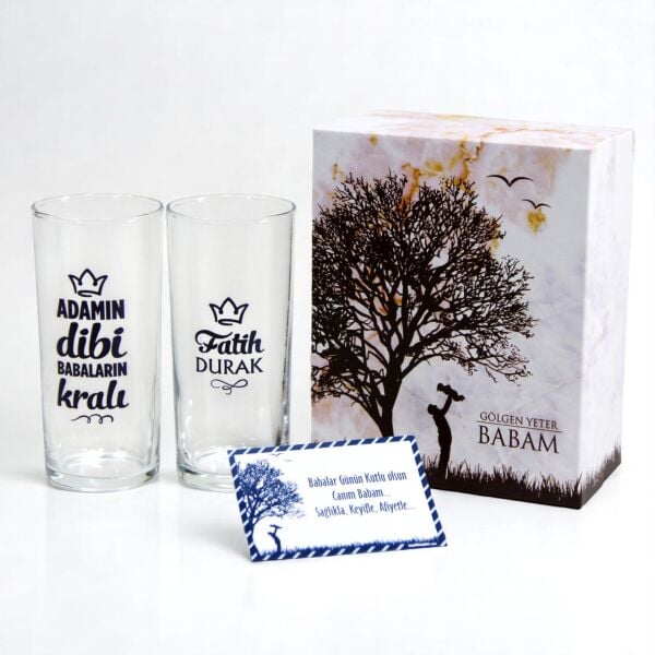 Adamın Dibi Babaların Kralı İkili Rakı Bardağı