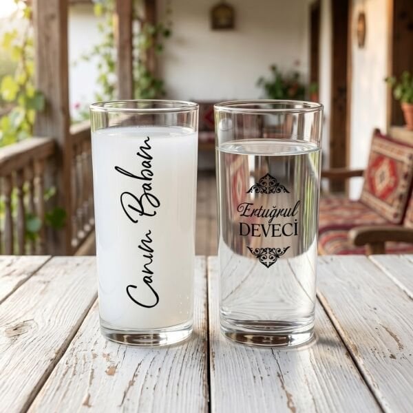 Canım Babam İkili Rakı Bardağı Hediyelik Kutulu Set