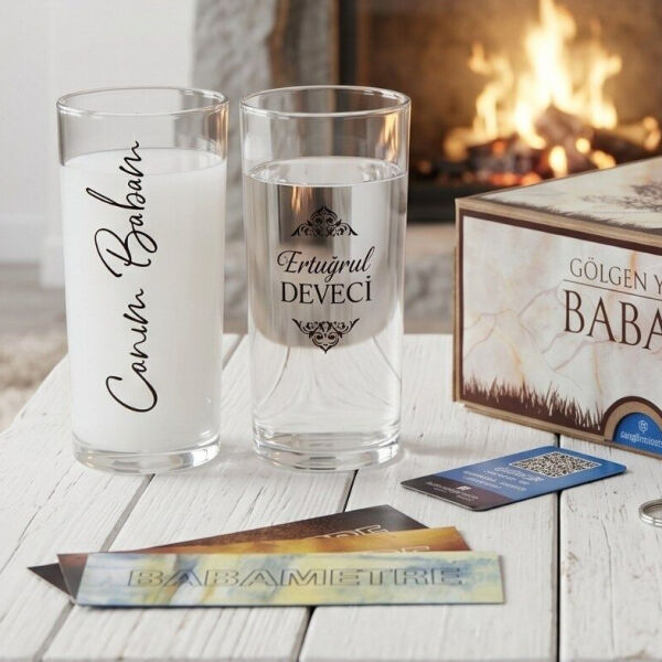 Canım Babam İkili Rakı Bardağı Hediyelik Kutulu Set