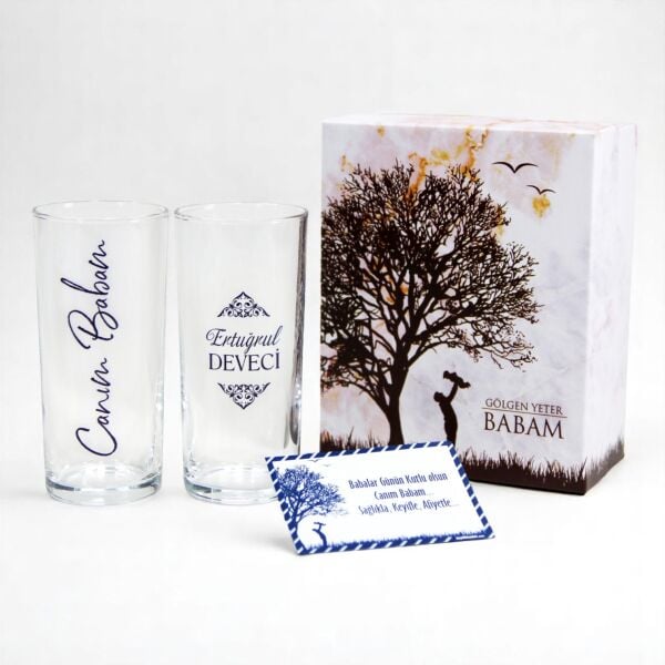 Canım Babam İkili Rakı Bardağı