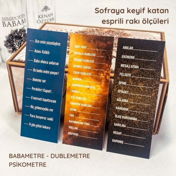 Gölgen Yeter Baba Rakı Bardağı Seti | Babanıza En Özel Hediye