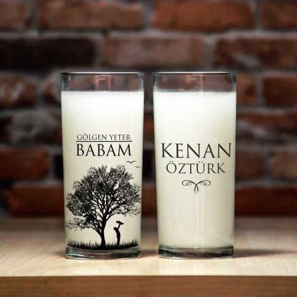 Gölgen Yeter Baba 2'li Rakı Bardağı