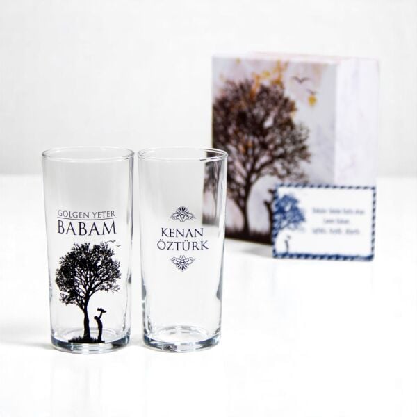 Gölgen Yeter Baba Rakı Bardağı Seti | Babalar Günü ve Doğum Günü Hediyesi