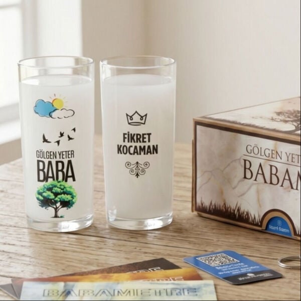 Gölgen Yeter Baba Hediyelik Rakı Bardağı Set