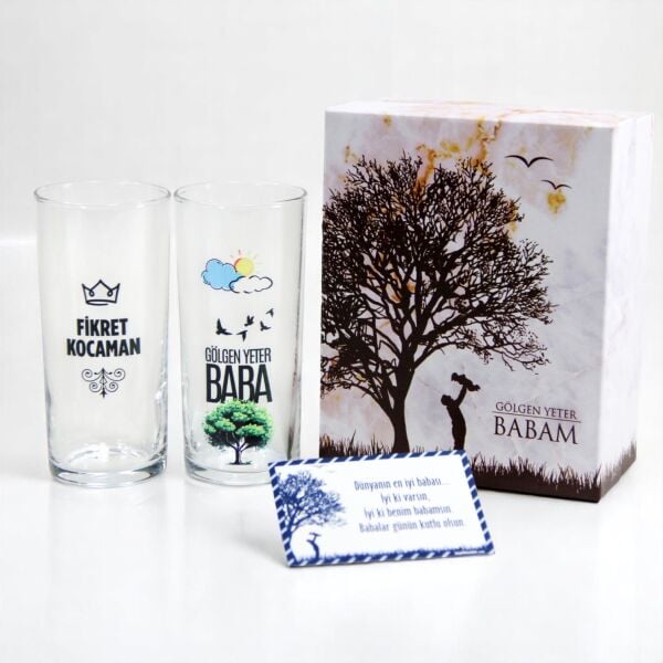 Babam İkili Rakı Bardağı