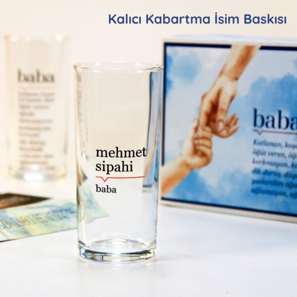 Lügat İkili Baba Rakı Bardağı - Hediyelik Kutulu Set