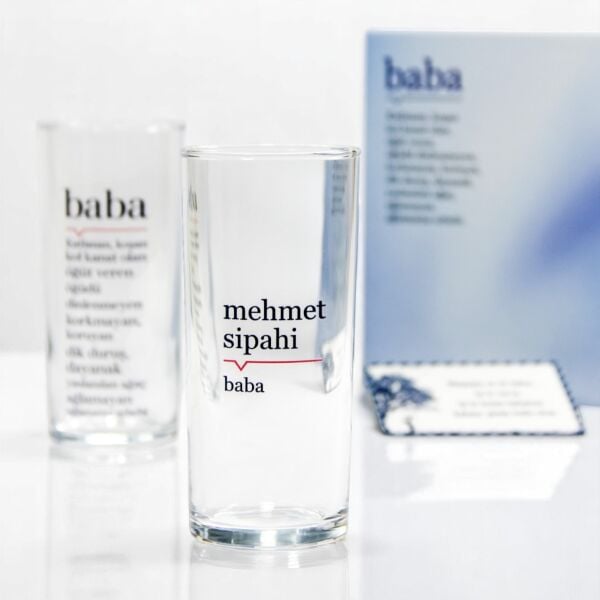Baba Lügat İkili Rakı Bardağı