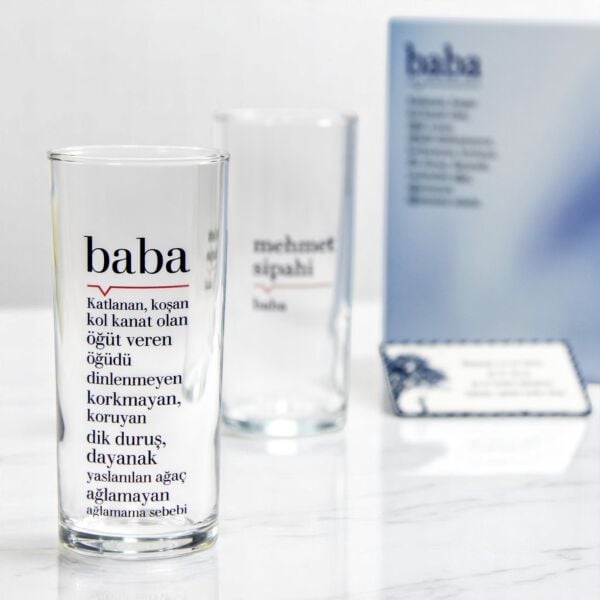 Baba Lügat İkili Rakı Bardağı