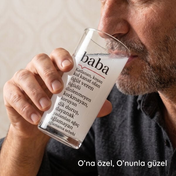 Lügat İkili Baba Rakı Bardağı - Hediyelik Kutulu Set