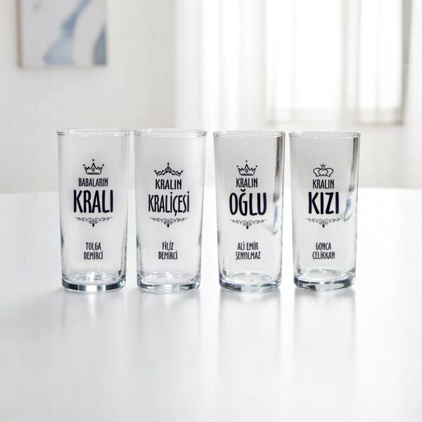 Kralın Ailesi 4'lü Rakı Bardağı