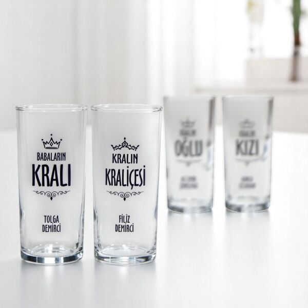 Kralın Ailesi 4'lü Rakı Bardağı