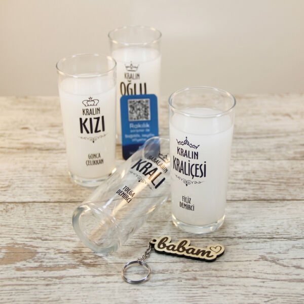 Kralın Ailesi 4'lü Rakı Bardağı