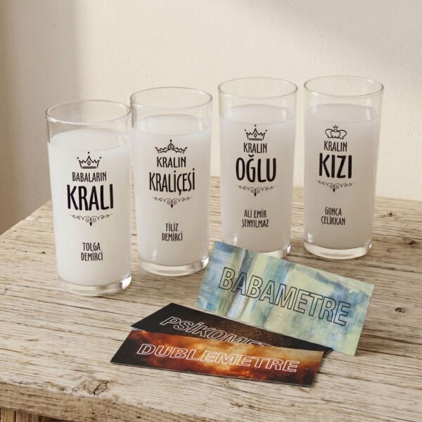 Kralın Ailesi 4'lü Rakı Bardağı