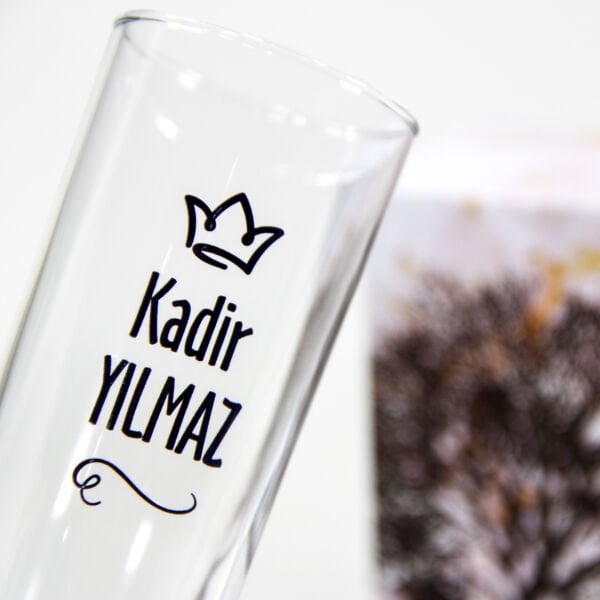 Babam İkili İsim Baskılı Rakı Bardağı