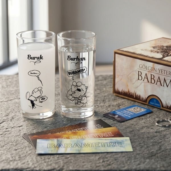 Buba-Bubam İkili Rakı Bardağı - Hediyelik Kutu Set