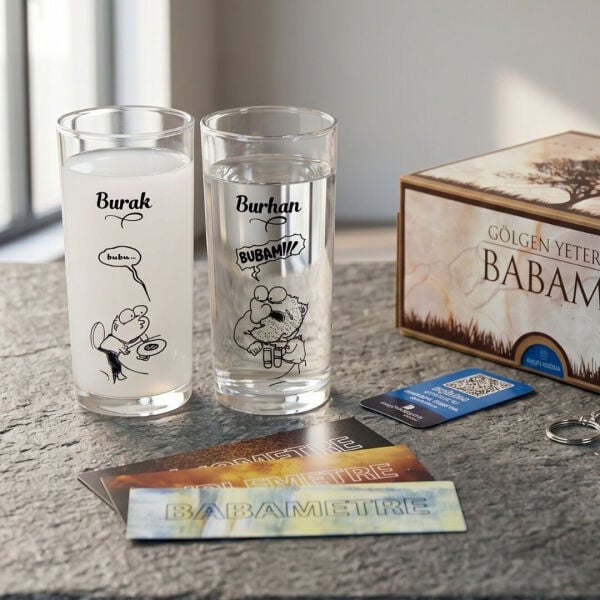 Buba-Bubam İkili Rakı Bardağı - Hediyelik Kutu Set
