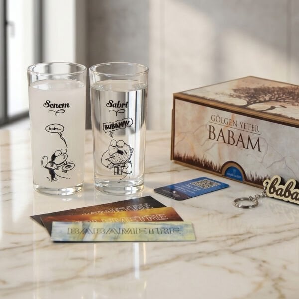Buba Bubam İkili Rakı Bardağı - Hediyelik Kutu Set
