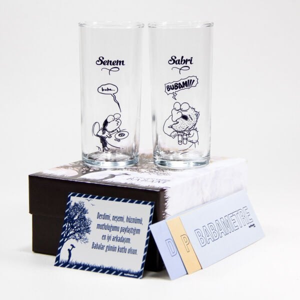 Buba Kız 2'li Rakı Bardağı
