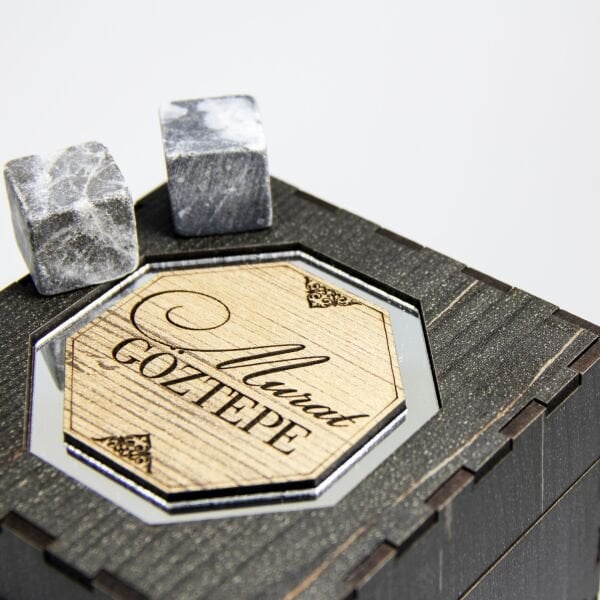 Viski Bardağı Kutusu İsim Baskılı