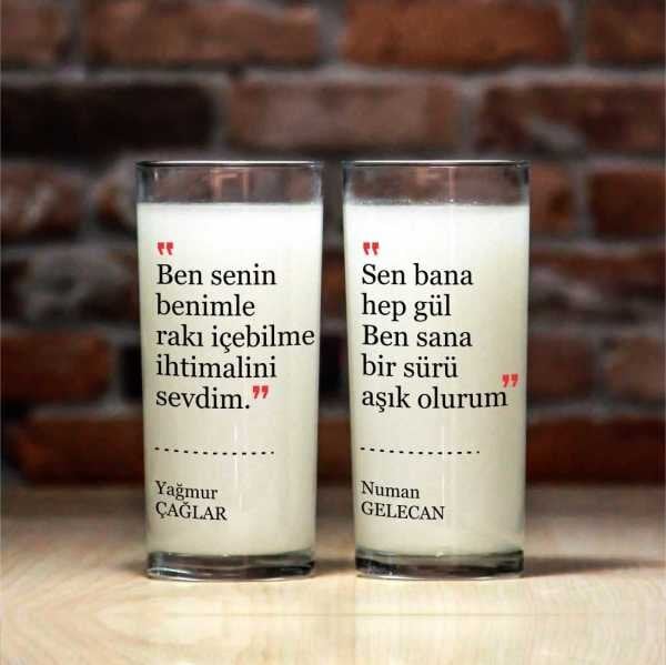 Sözünü Yaz 2'li Rakı Bardağı