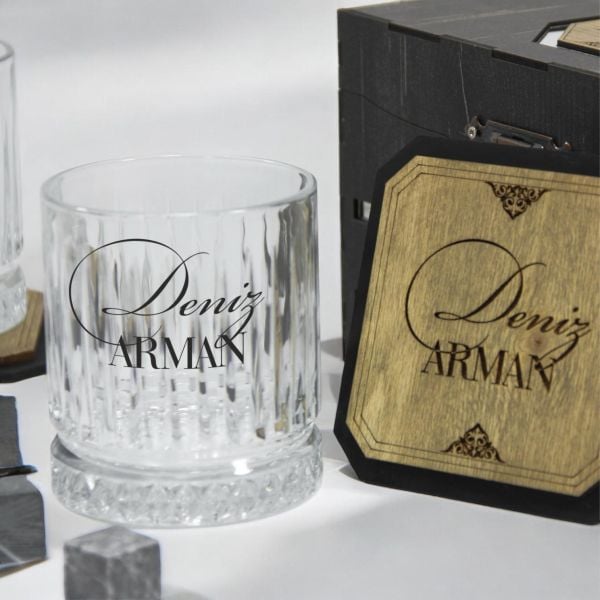 Club Duppo Viski Set – Kişiye Özel Ahşap Kutulu Set