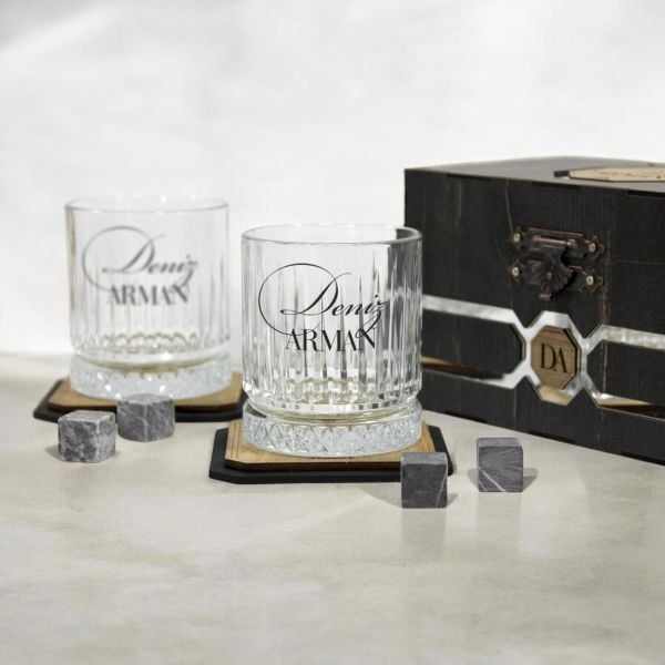 Club Duppo Viski Set – Kişiye Özel Ahşap Kutulu Set
