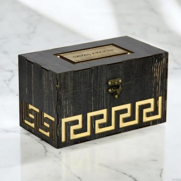 Club Prestige Ahşap Kutulu Viski Seti | Kişiye Özel İsim Baskılı Hediye