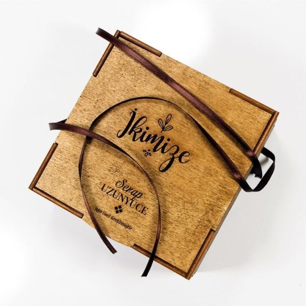 Ahşap 2'li Rakı Bardağı Kutusu