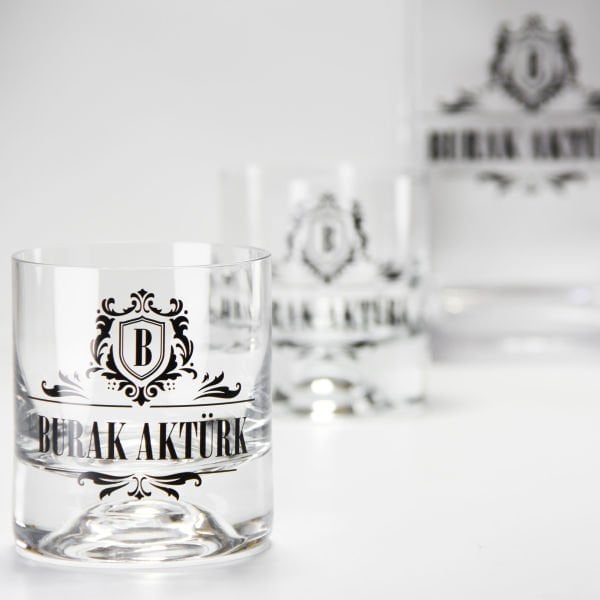 Bloom Glench Ahşap Kutulu Kişiye Özel Paşabahçe Viski Seti