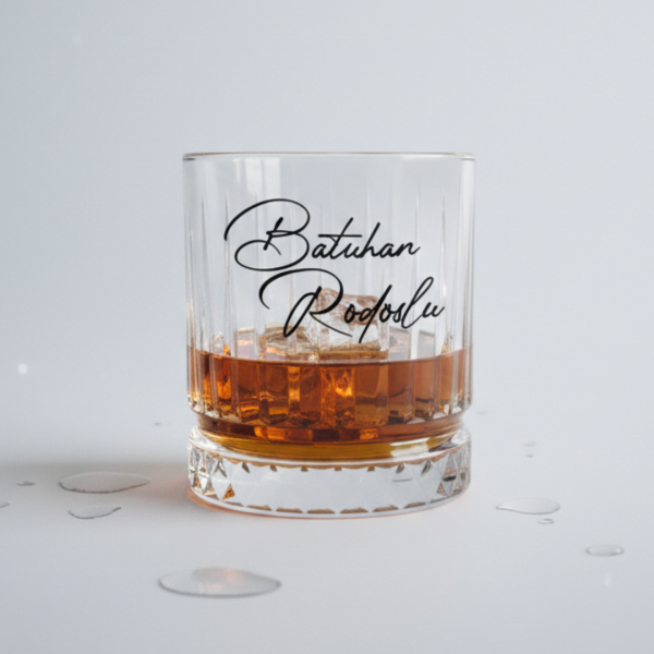 Gallardo İsim Baskılı Viski Bardağı | Kişiye Özel Şık Hediye
