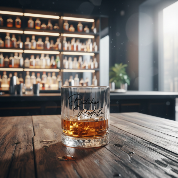 Gallardo İsim Baskılı Viski Bardağı | Kişiye Özel Şık Hediye