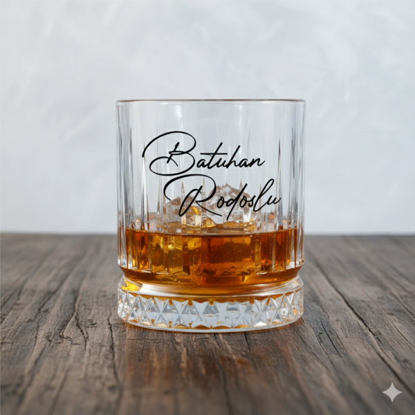 Gallardo İsim Baskılı Viski Bardağı | Kişiye Özel Şık Hediye