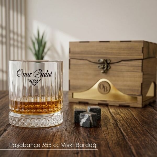 Regent VIP Ahşap Kutulu Paşabahçe Viski Bardağı