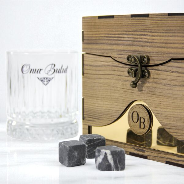 Regent VIP Ahşap Kutulu Paşabahçe Viski Seti