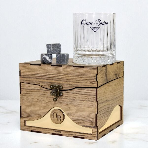 Regent VIP Ahşap Kutulu Paşabahçe Viski Seti